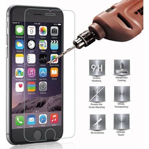 2.5D 9H Premium Tempered Glass for iPhone 7 6 6S Plus 7 Plus 5 5S SE 4 4S Screen Protector Toughened Film Front Screen Cover