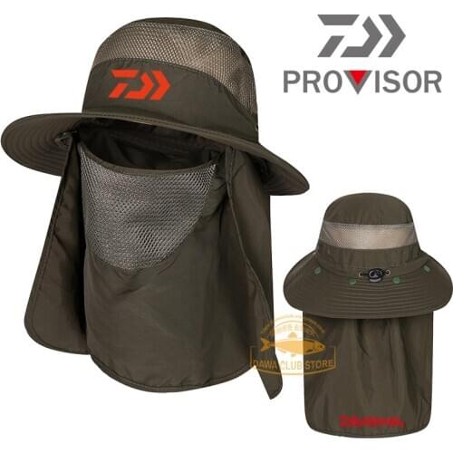 2020 Daiwa New 360 Degree Sunscreen Fisherman Hat Summer Outdoor Mountaineering UV Protection Fishing Hat Quick-drying Sun Hat