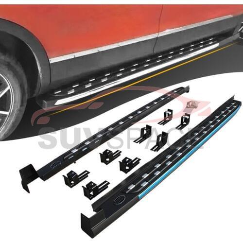 Aluminum Long Wheel Base Fit for Volkswagen VW Tiguan L 2017 2018 side step running board nerf bar car accessories