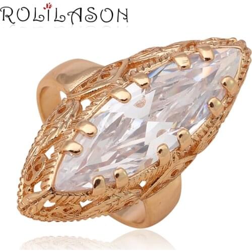 Australia White Zirconia Brand New Design Golden Nickel Lead Free Fashion Jewelry Crystal Rings USA Sz #7#8#9 JR2025