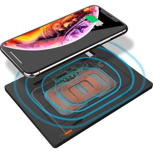 Car QI Wireless Charger Accessories Interior Modification 10W Fast Charging Phone Pad Mat For Toyota Camry 2018 2019 2020 2021