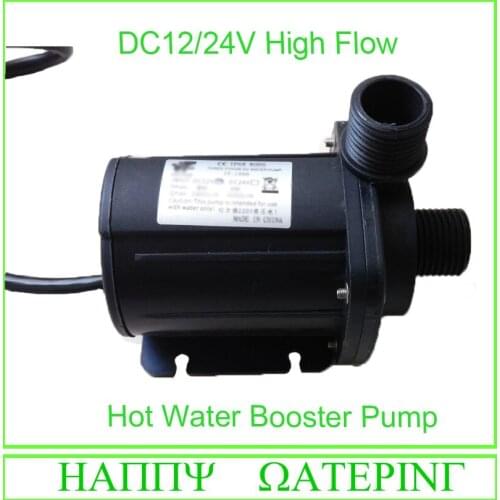Long Lifetime DC12V/24V Mini Water Pump 1/2" Brushless 1500-2000 L/H Flow Max Amphibious Type