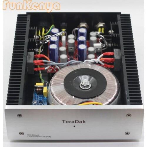 Dual 12V 6.5A Low Noise Linear Power Supply 200W Teradak High Performance 4A-10A 3V-16V