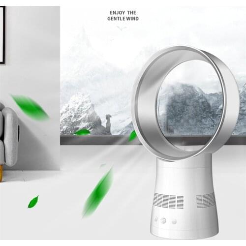 Electric Fan Bladeless Fans Desktop Household Mute Timing 8 Hours Vertical Desktop Home Dormitory Air Cooling Floor 220V FS59