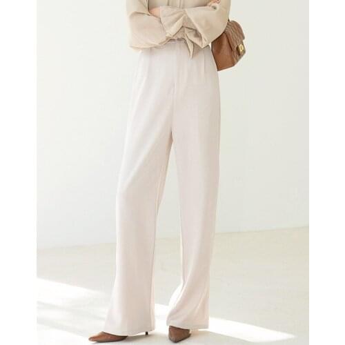 HIKOSAKA Women's Straight Trousers