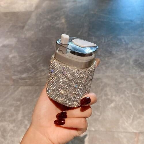 Sparkling Toothpick Box Automatic Pop-up Household Restaurant Toothpick Distributor Lovely Bling Automatic Toothpick Dispenser