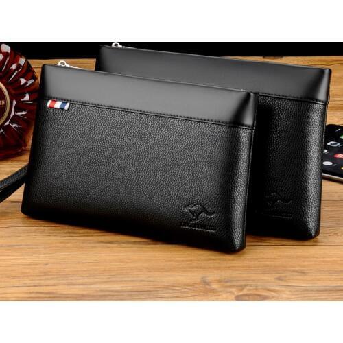 New Design Mens Day Clutch Soft Envelop Bag Big Capacity Handbag Messenger Bag Male Travel Bag iPad Case