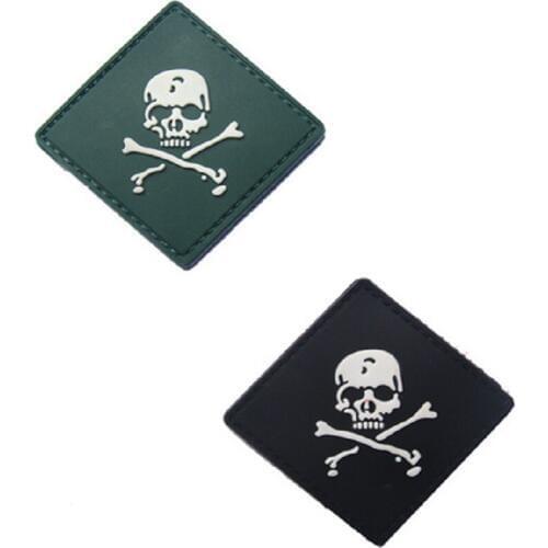 Skull Patch Rubber Patch Skeleton Patches Armband Disposable Loop And Hook Outdoor Backpack Bag With Supplies Accessories