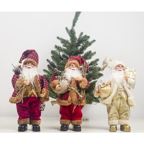 Christmas Gifts for Kids Christmas Tree Doll Accessories Xmas Santa Claus Ornaments Navidad Decoraciones Para El Hogar Craft