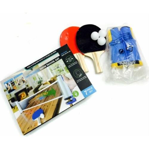 HOT sale A set of table tennis retractable grid + 3 table tennis balls + 2 racket accessories Table Tennis