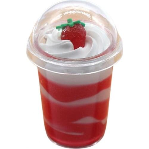 Silicone Ice Cream Cupcake Keychain Key Ring Bag Props Car Interior Ornaments