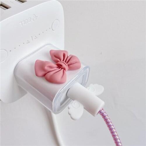 Cute Cable Bite Protection Cable Organizer Wire Winder Protector Saver for Iphone Charging Cable Plug Data Line Protective Cover