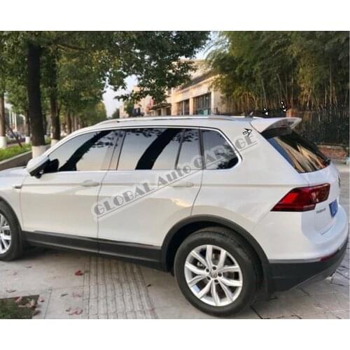 For Volkswagen Tiguan 2016-2020 Spoiler Auto Accessory Universal Spoilers Car Antenna Car Styling Diffüser Flaps Splitter Black