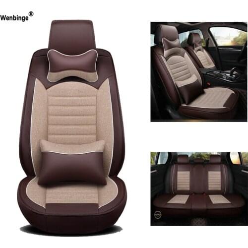 Universal Leather car seat cover For skoda rapid superb 2 yeti kodiaq octavia a5 car accessories seat protector car-styling