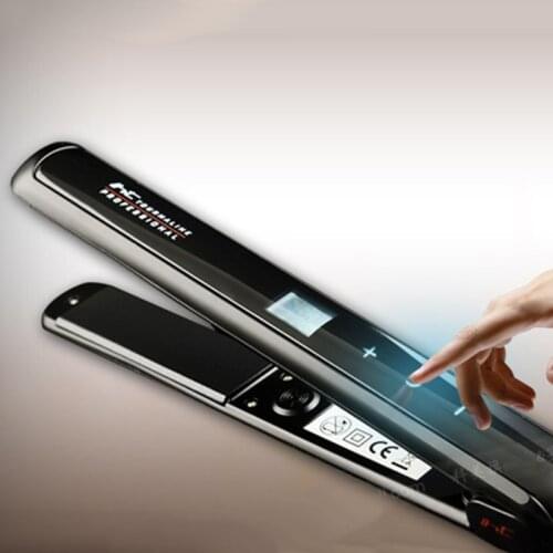 Kemei Touch Control Ceramic Coating Straightening Iron & Curling Iron Hair Curler Hair Straightener Flat Irons Chapinha