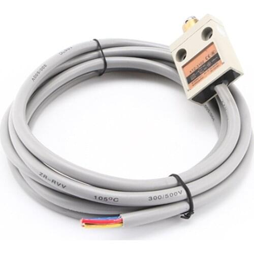 XTZ-3102 IP67 4Wire Roller Lever Plunger Limit Switch SPDT NO+NC Copper wire 3 Meter