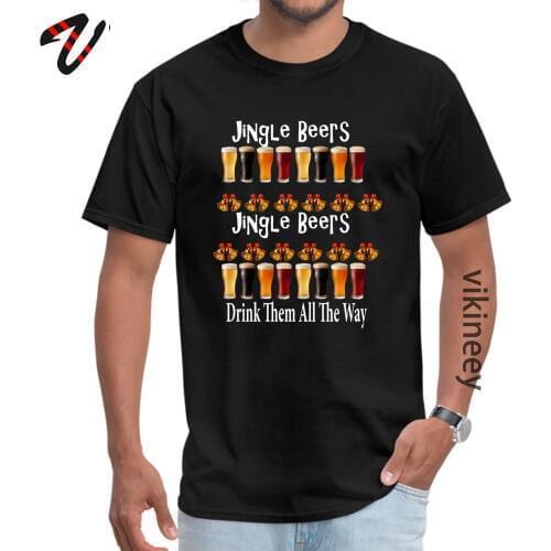 Ugly Christmas Beers T-Shirt Short Sleeve Comics Funny Men Summer Tops Shirts Comics Tee-Shirt O Neck Gin Fabric