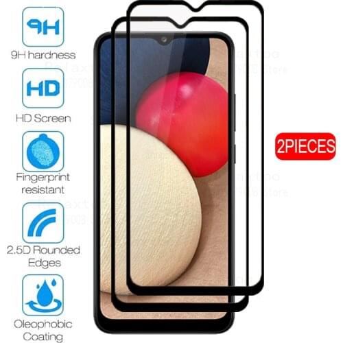 2PCS Orignal Glass For Samsung A02s Screen Protector Film For Samsung Galaxy A02s a 02s 02 s Protective Glass protection films