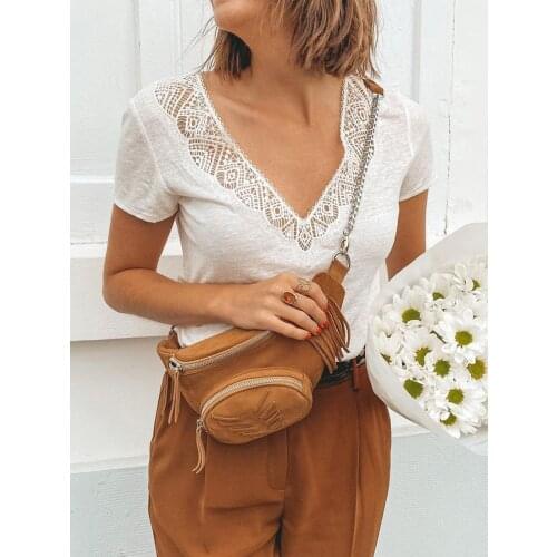 Elegant Embroidery T Shirt Women Short Sleeve Lace V neck Black White Casual Shirts 2020 Cotton Vintage Loose Tees Top Summer