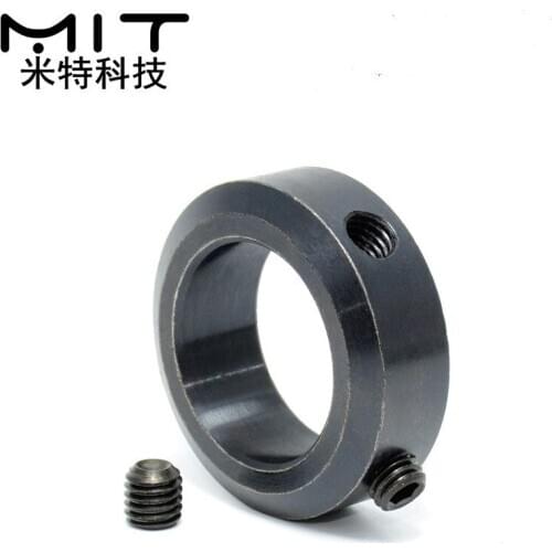1Pcs Fixed Ring SCCN Set Screw Type Positioning Ring Shaft Locator Stop Collar Carbon Steel Surface Anodized