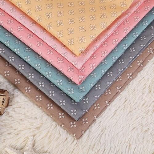 100*150cm Clover Printed Breathable Fabric Dress/Sleeve Cover/Apron/Doll Clothes Sewing Material By Meter Home Decor Upholstery