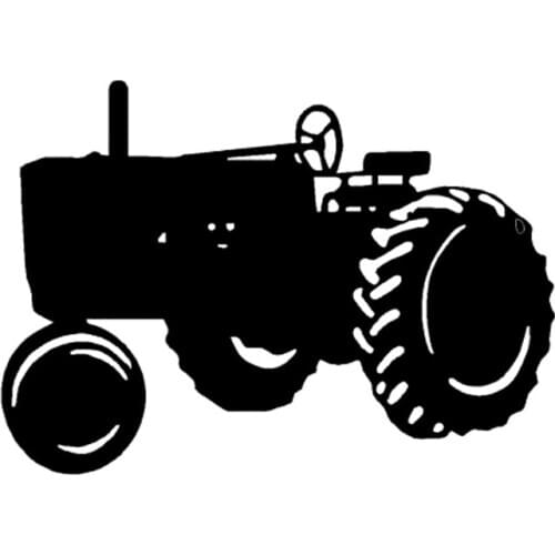 17.1cm*12.2cm Tractor Farm Vinyl Car-Styling Stickers Decals Car Accessories Black/Silver S3-5349