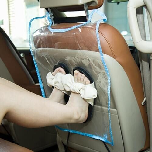 Car rear seat cover childrens kick pad transparent car mat PVC waterproof for Citroen C-Quatre C-Triomphe Picasso C1 C2 C3 C4