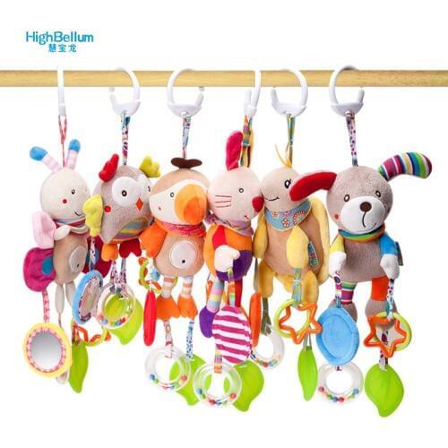 New Born Baby Stroller Toys Bell Bed & Baby Stroller Hanging Bell Toys Educational Baby Rattle Toys Styles Soft Toys Gift