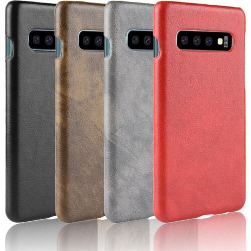 For Samsung Galaxy S10 Plus ShockProof luxury PU Leather Hard Back Cover Case for Samsung S10 Plus S10 Phone Case