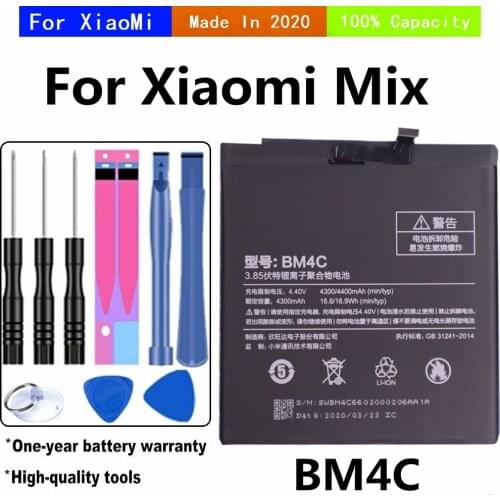 For Xiaomi Mi Mix Mobile Phone Battery High Quality BM4C 4400mAh Replacement Batteries With Tools