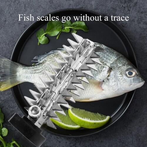 Fish Cleaning Tool Seafood Cutter Head Stainless Steel Scraper Remove Market Quick Replacement Home Electric Scaler Durable
