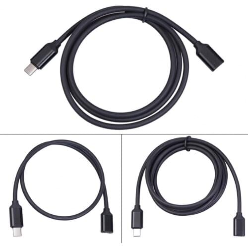 PD 60W Type-C Male to Female Extension Cable 3A 20V USB Power Supply 0.5/1/1.5m Charging Cord Wire Extending Connector Data Line