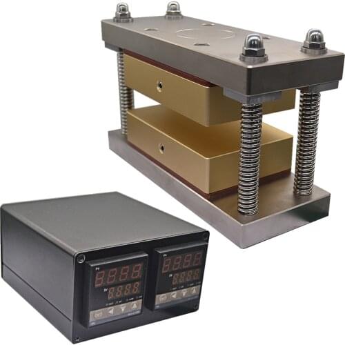 3x7" Rosin Caged Plate Kit-Pairs 10-20 Ton Hydraulic Rosin Heat Press 600W