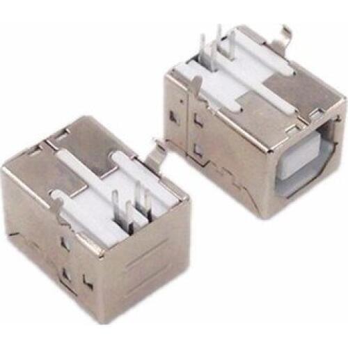 100pcs/lot Female USB Socket Right Angle PCB Connector BF90 DIP For Printer Interface