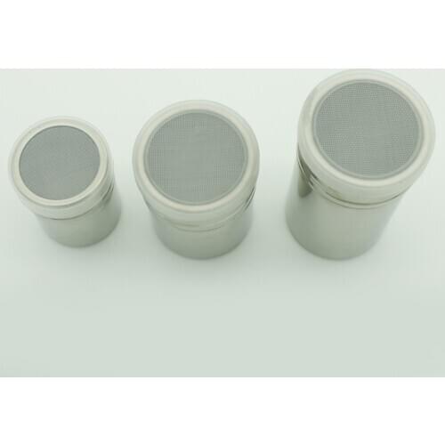 HOT Stainless Steel Chocolate Shaker Cocoa Flour Icing Sugar Powder Coffee Sifter Lid Shaker Cooking Tools Coffee Accessories