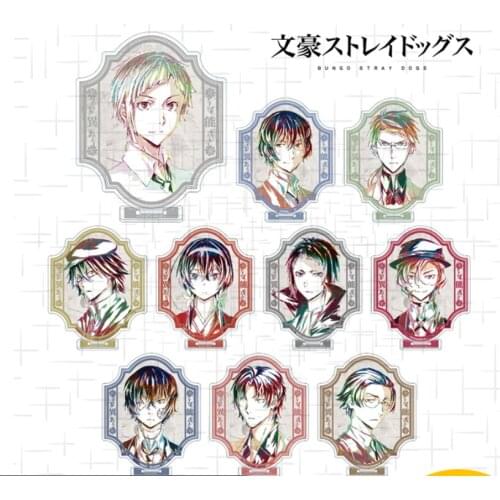 Anime Bungo Stray Dogs dazai osamu Acrylic Cute Keychain Itabag School Bag Cosplay Decor Cartoon Pendant Key rings Xmas Gifts