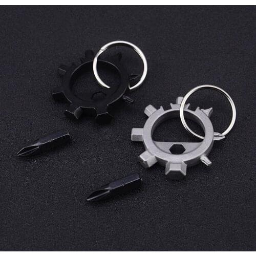 12 In 1 Multifunction Snowflake Snow Wrench Tool Spanner Hex Wrench Camping Outdoor Survive Tools Bottle Opener Screwdriver