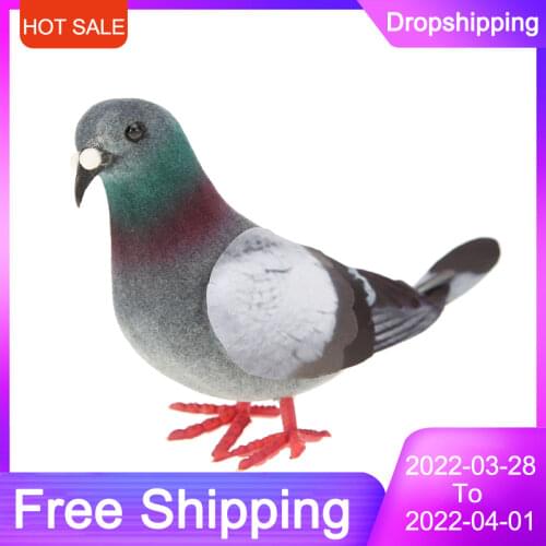 28cm Handmade Simulation Parrot Foam Feather Macaw Garden Lawn Figurine Ornament Animal Bird Garden Bird Parrot Prop Decorations