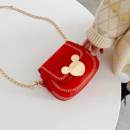 Fashion Cartoon Kids Children Girls PU Leather Shoulder Bag Mini Coin Purse Cute Girls Messenger Bag Princess Purses