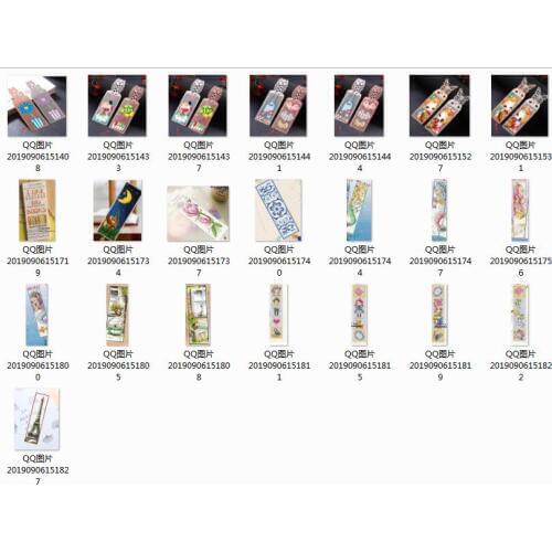 NEW 023 Stich Cross Stitch Bookmark Christmas Plastic Fabric Needlework Embroidery Crafts Counted Cross-Stitching Kit-2th