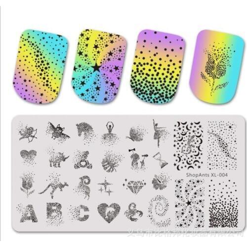New Stainless Steel Nail Stamping Plates Flowers Nail Art DIY Nail Image Plate Stencil Accessories Tool