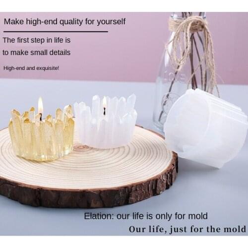 New Candle Candlestick Silicone Candlestick Mold New Crystal Stone Candlestick Handmade Candlestick Mold Candelabra Home Decor
