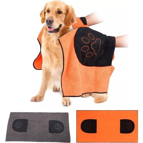 Pet Drying Towel Dogs Cats Cleaning Necessary Microfiber Soft Puppy Kitty Bath Towel Ultra-Absorbent High Quality Pet Towels