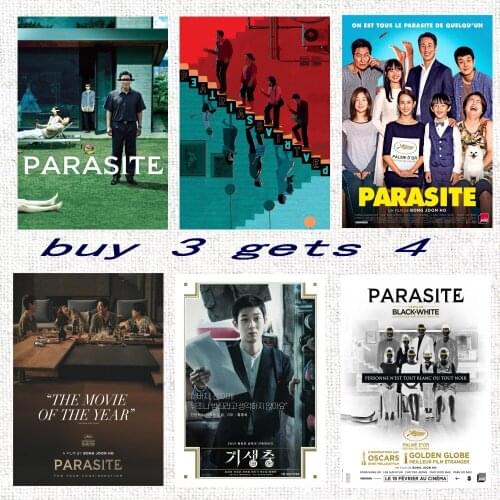 Korean Parasite Movie poster Wall Stickers coffee shop home office poster decoration wall decor