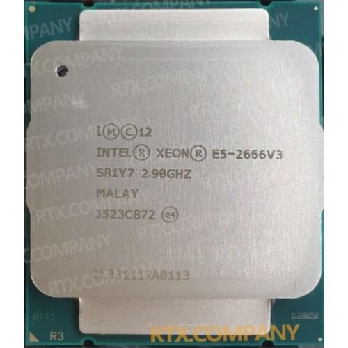 E5-2666V3 Intel Xeon Processor Server LGA2011-3 CPU 2.9Ghz 25M 135w 22NM 10Cores E5 2666V3 ES/QS/Offcial Version Tested 100%work