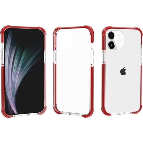 Full Body Protection Transparent TPU Bumper PC Back Cover for iPhone 11 12 Pro Max Mini Case