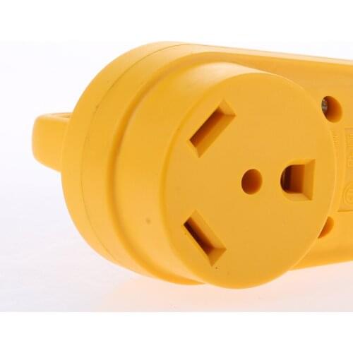 RV Adapter Socket High Power Connector Plug Female Socket 125V/30A For 10AWG/3C RV Motorhome Cord Etc Replacement Power Socket