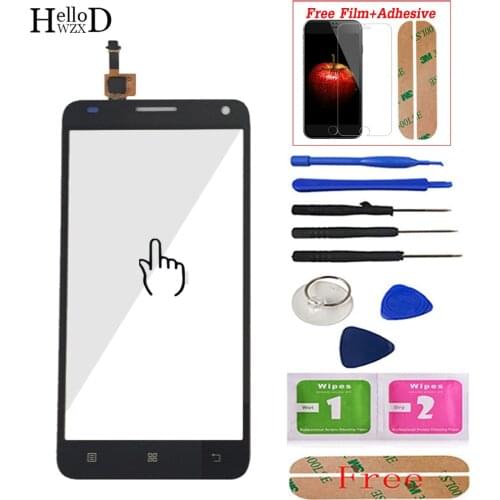 5.0'' For Lenovo S580 S 580 Touch Screen Glass Digitizer Panel Front Glass Lens Sensor Tools Adhesive +Screen Protector Gift