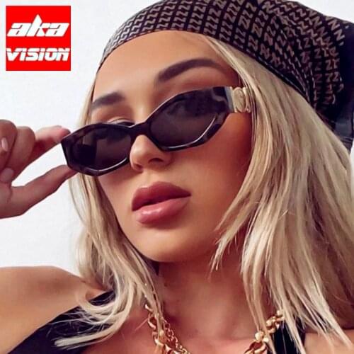 AKA VISION 2021 Cat Eye Sunglasses Women Luxury Brand Glasses Men/Women Retro Eyewear for Women Vintage Lentes De Sol Mujer
