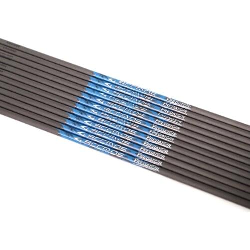 2020 Hottest 12pcs Spine 250 -1000 Pure Carbon Arrow Shaft ID 6.2mm or ID 4.2mm Bow Archery Huntting and Shooting